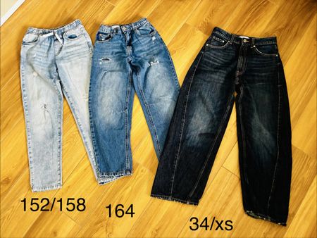 Jeans-Set: Mädchen Teenager Gr. 152/158, 164 und Damen XS