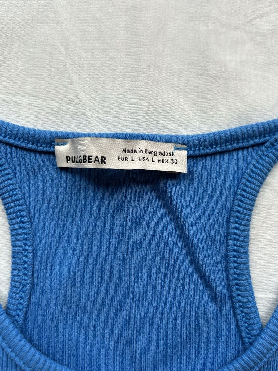 Top: Pull&Bear Top, Grösse L, blau – Usato da Luzern venduto da mor_97g7 2