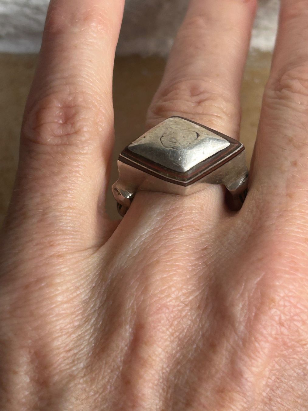 Ringe: Silberring SPECIAL Design, Grösse 57, orientalisch – Gebraucht aus Basel von bellespirit 1