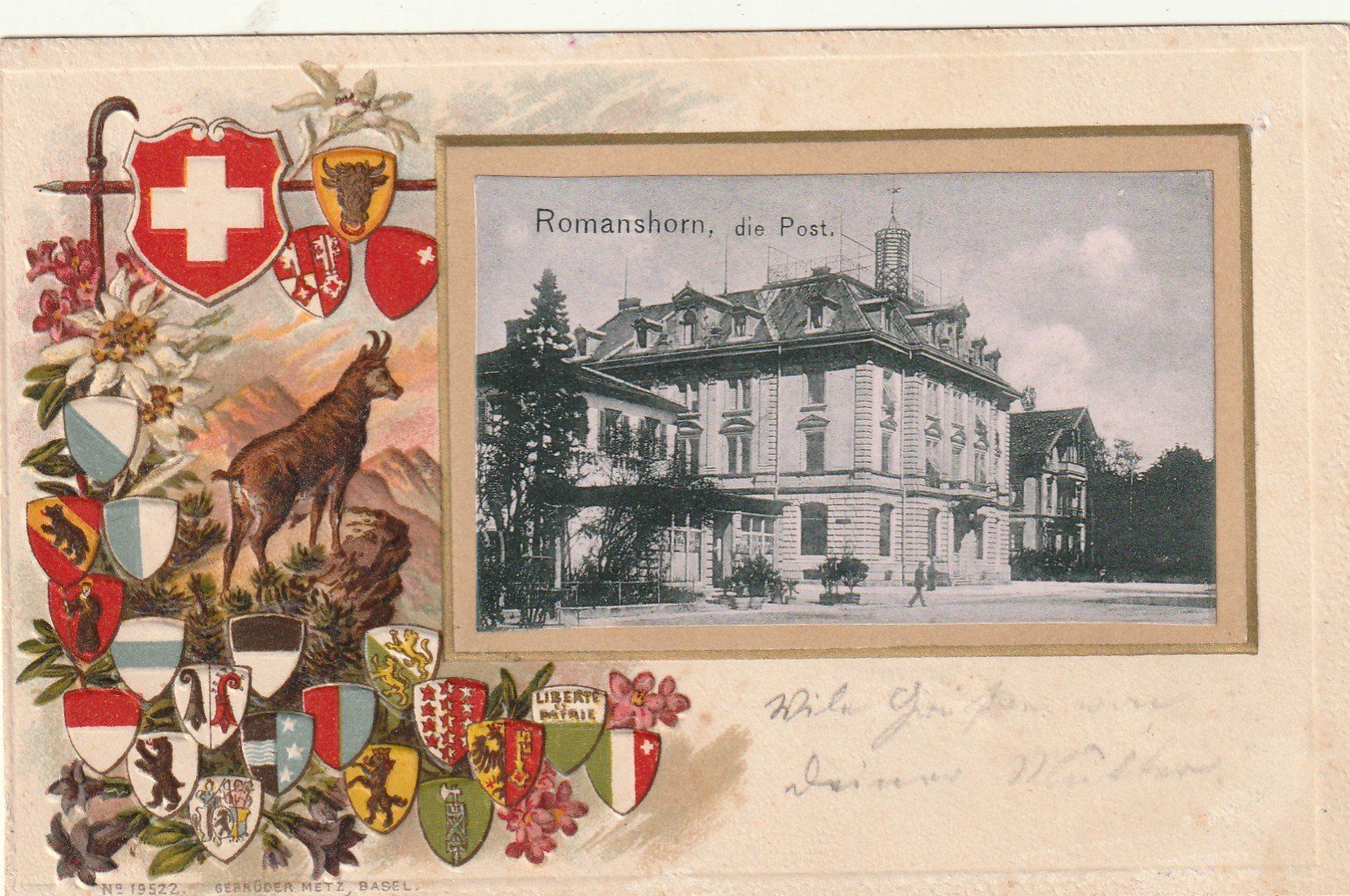 Cartes postales: Romanshorn mit Post Prägekarte – D'occasion à Rorschacherberg par fratovi2