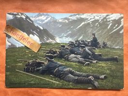 Grenzbesetzung 1914.  Gebirgsinfanterie, ungebraucht