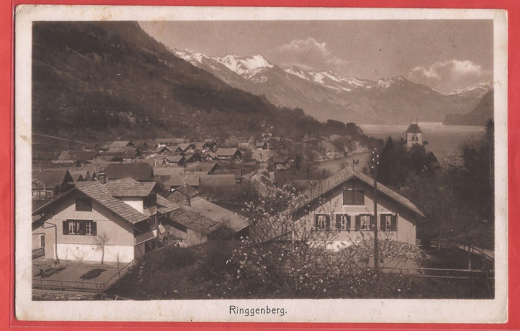Cartoline postali: Ringgenberg am Brienzersee - ca. 1930 – Usato da Fislisbach venduto da Porano