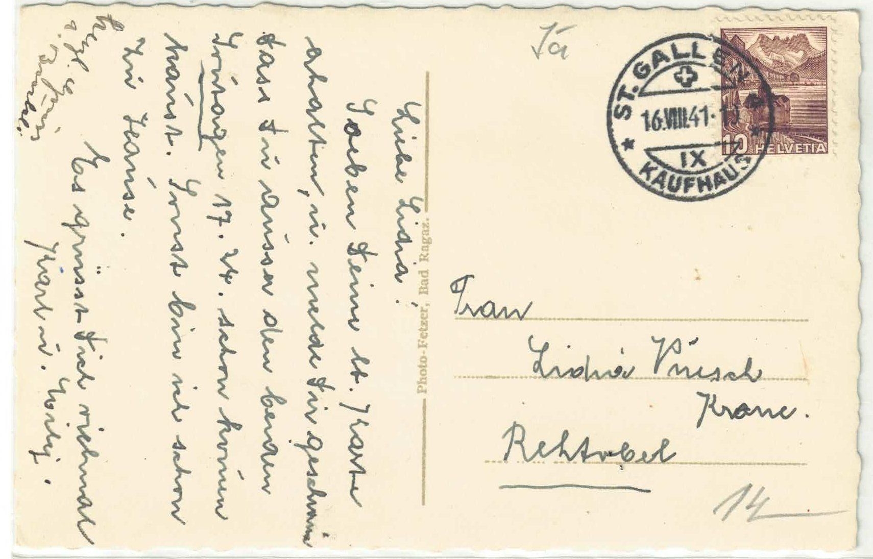 Cartoline postali: Vättis - Generalansicht – Usato da Ettingen venduto da Kartenplanet 1