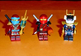 Lego Ninjago/ 3 Minifiguren njo0165, njo0277, njo0428+Waffen