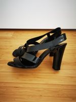 Schwarze Sandalen mit Absatz, Damenschuhe, Grösse 37