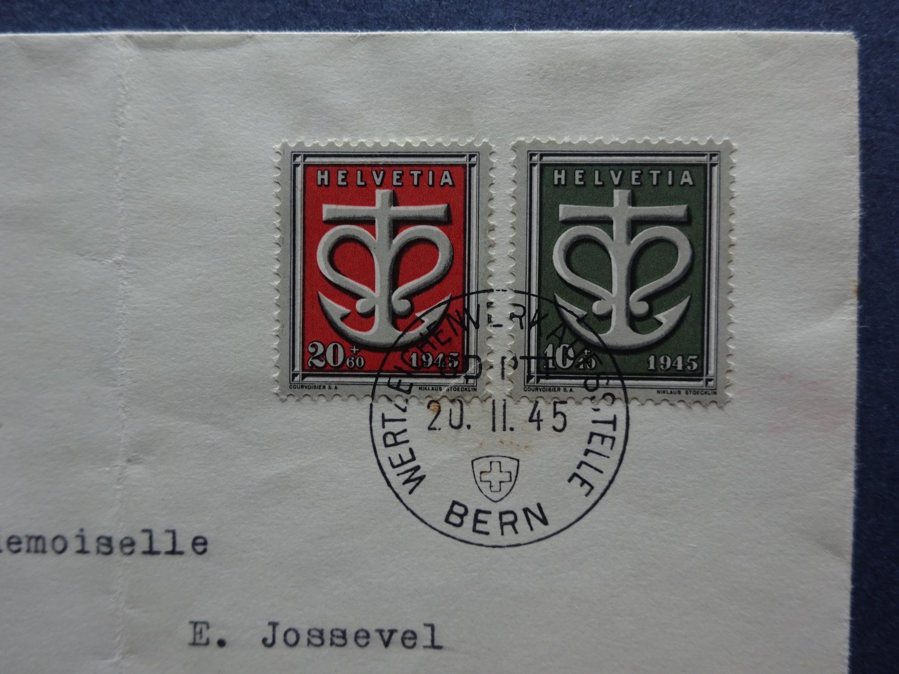Alle Briefmarken: 1945 W19-W20 Sondermarken FDC – Gebraucht aus Appenzell-Steinegg von adi1975 6