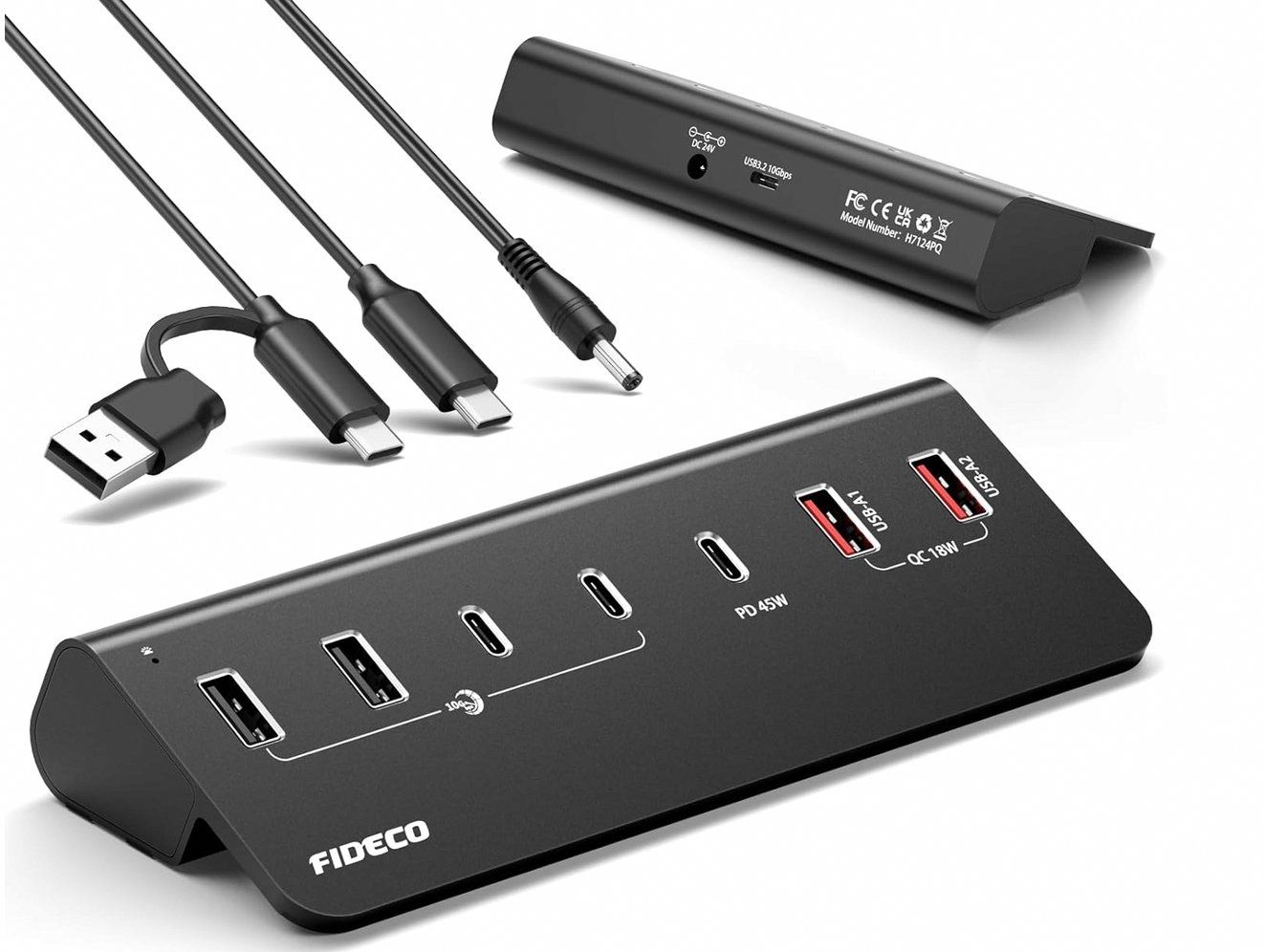Hub & Switch: Fideco 7x USB Hub 72W – Nuovo e nell'imballaggio originale da St.Gallen venduto da becks0815 4
