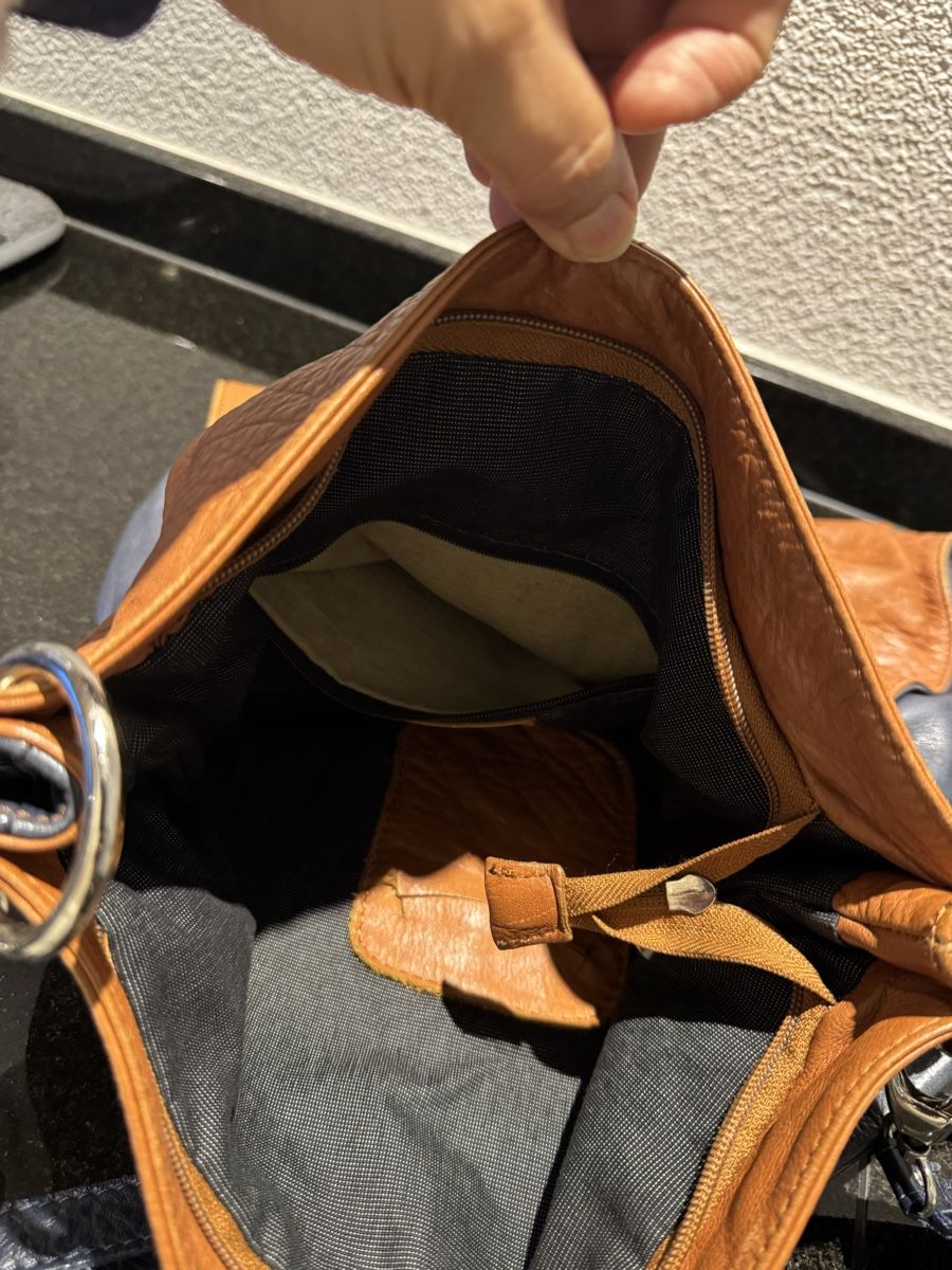 Borse da donna: Braune Handtasche aus Leder – Usato da Niederoenz venduto da tronchetta 1