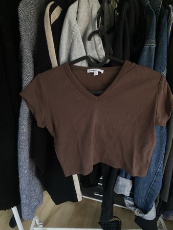 Subdued T-Shirt, Crop Top, Braun, Grösse XS - Top Zustand