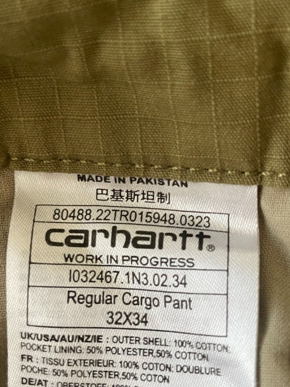 Carhartt Pantaloni: Carhartt Regular Cargo Pant 32x34 – Nuovo (secondo la descrizione) da Embrach venduto da Pasimoki 1
