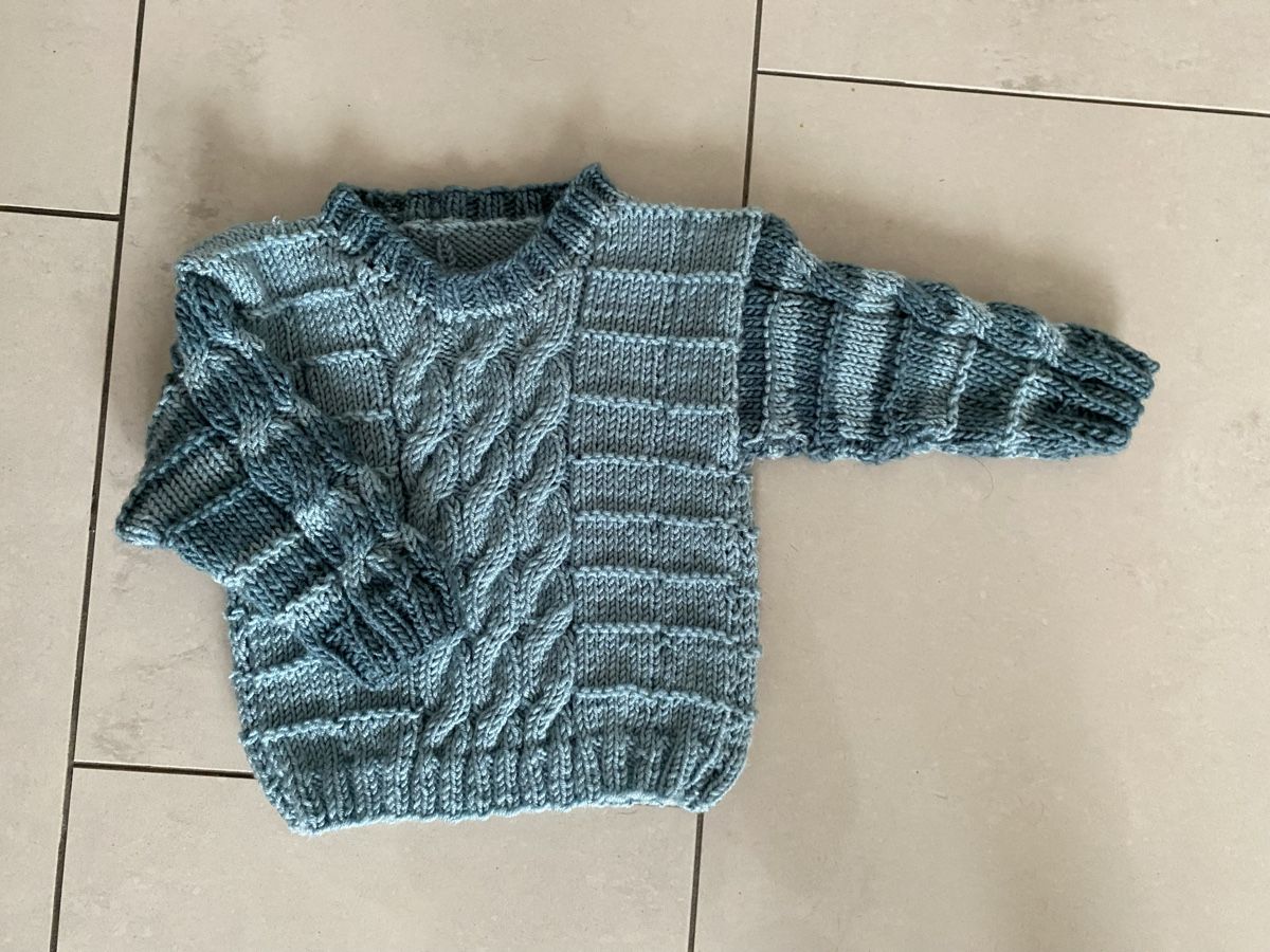 Maglioni & Felpe: Handgestrickter Kinder Pullover, Grösse 74/80, Winter-Warm! – Nuovo e nell'imballaggio originale da Kreuzlingen venduto da Lukma64 3