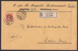 86A auf Charge Brief von WINTERTHUR ZH nach LACHEN SZ
