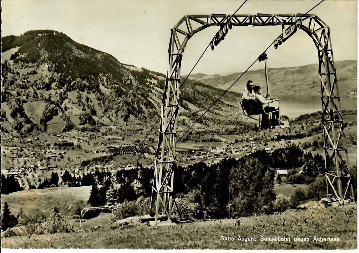 Cartes postales: Sattel - Aegeri, Sesselbahn – D'occasion à Hochdorf par Ziegel-16