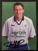 Handsignierte Fussballkarte Daniel Gygax FCZ, Sammlerstueck 