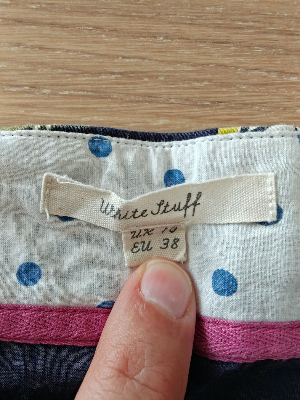 Gonne: White Stuff Jupe Blaettermuster, Gr. 38 (UK10) – Usato da Hedingen venduto da muse10 1