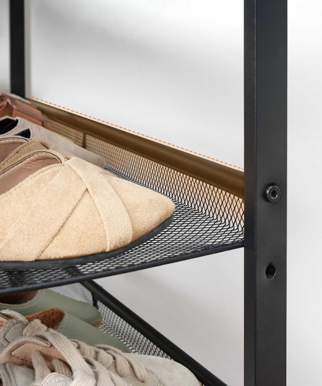Scaffali: Schuhregal 5 Ebenen Schuhständer Metallregal Flur Holz – Nuovo e nell'imballaggio originale da Schaffhausen venduto da AllesMussRaus90 4
