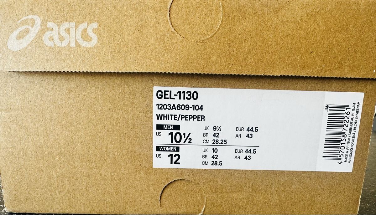 Asics Scarpe da uomo: Asics 1130 White – Nuovo e nell'imballaggio originale da Biel/Bienne venduto da Akwawini 4