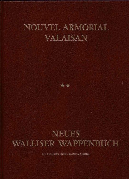 Valais/Nouvel armorial valaisan / Neues Walliser Wappenbuch Kaufen