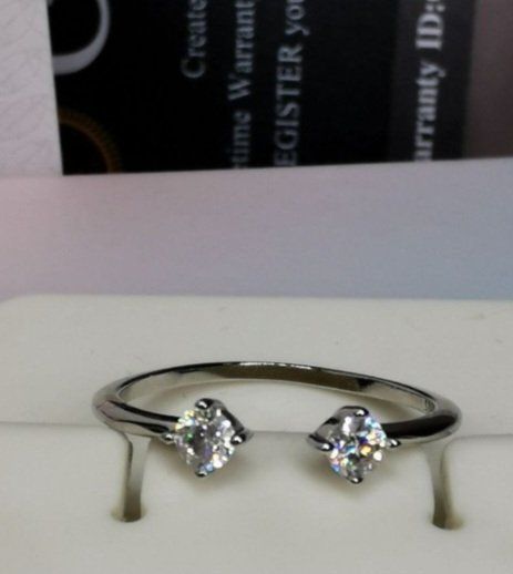 Anelli: Bague argent avec diamants de moissanite de 0,2 ct GRA – Nuovo e nell'imballaggio originale da Reconvilier venduto da Tsma67 3