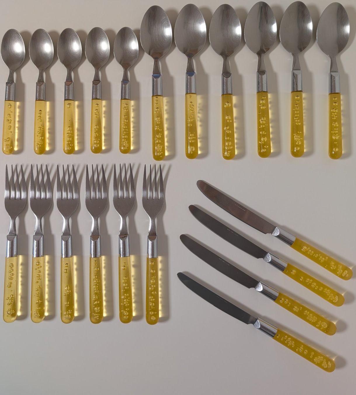 Set di posate: IKEA Bubblor gelb Besteckset, vintage – Usato da Zürich venduto da Good_old_days 1