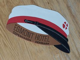 Alte Litho Gepäck Vignette / Egmont Hotel Copenhagen Denmark