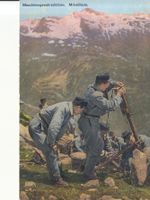 Grenzbesetzung 1914 Maschinengewehrschützen