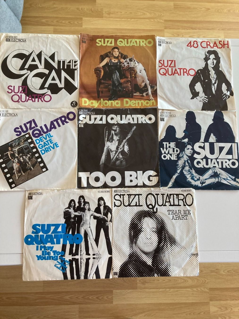 Dischi in vinile: Suzi Quatro (8 Singles) – Usato da Unterlangenegg venduto da Bricalla