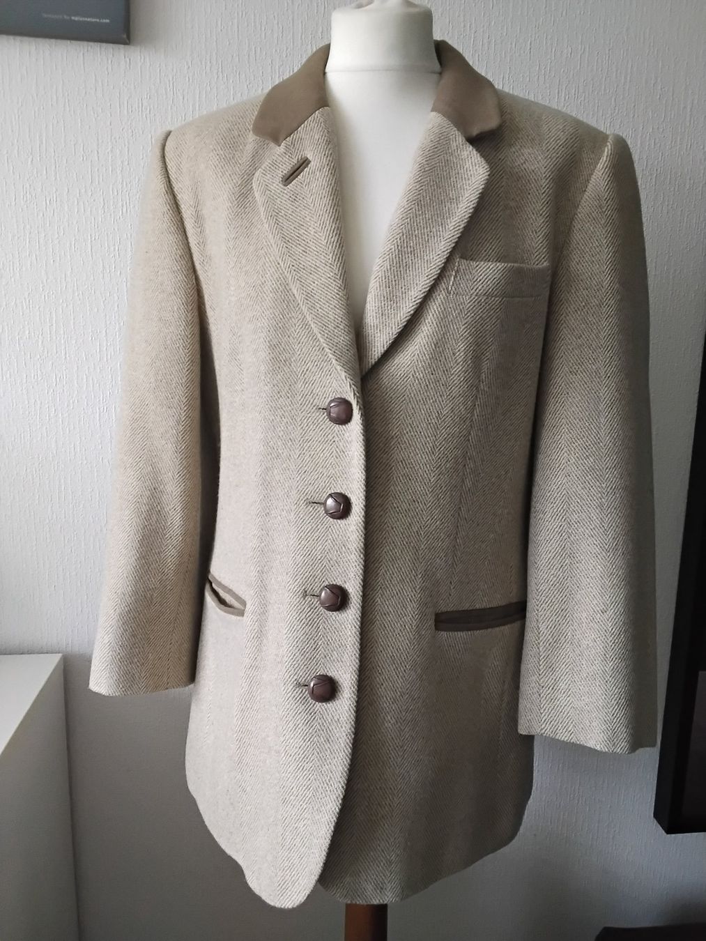 Giacche: Veste Spengler élégante automne taille 38, beige – Nuovo (secondo la descrizione) da chêne-bourg venduto da patty190