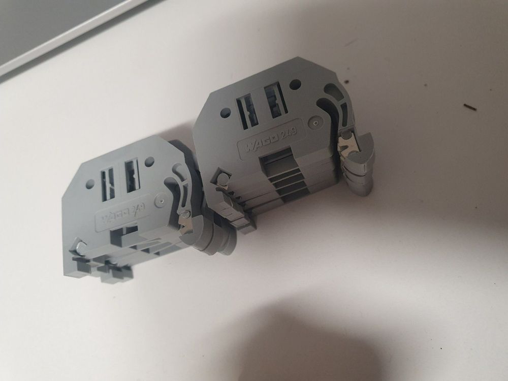 WAGO 249-116 Schraubenlose Endklammer Tragschiene TS35 6mm | Kaufen auf ...