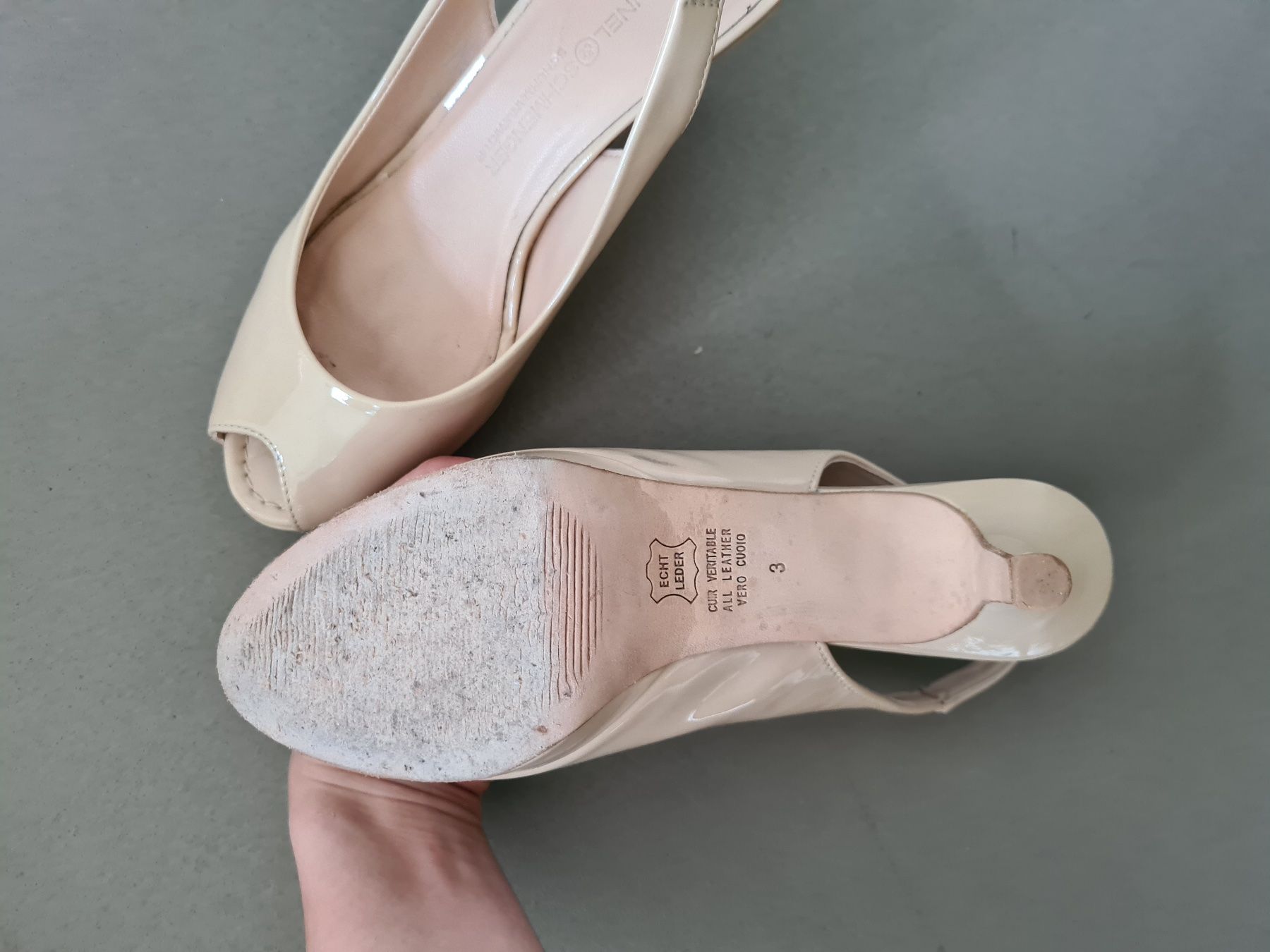 Kennel + Schmenger Scarpe da donna: Kennel+Schmenger PeepToes Beige Lack – Nuovo (secondo la descrizione) da Zürich venduto da car_9vrr 3