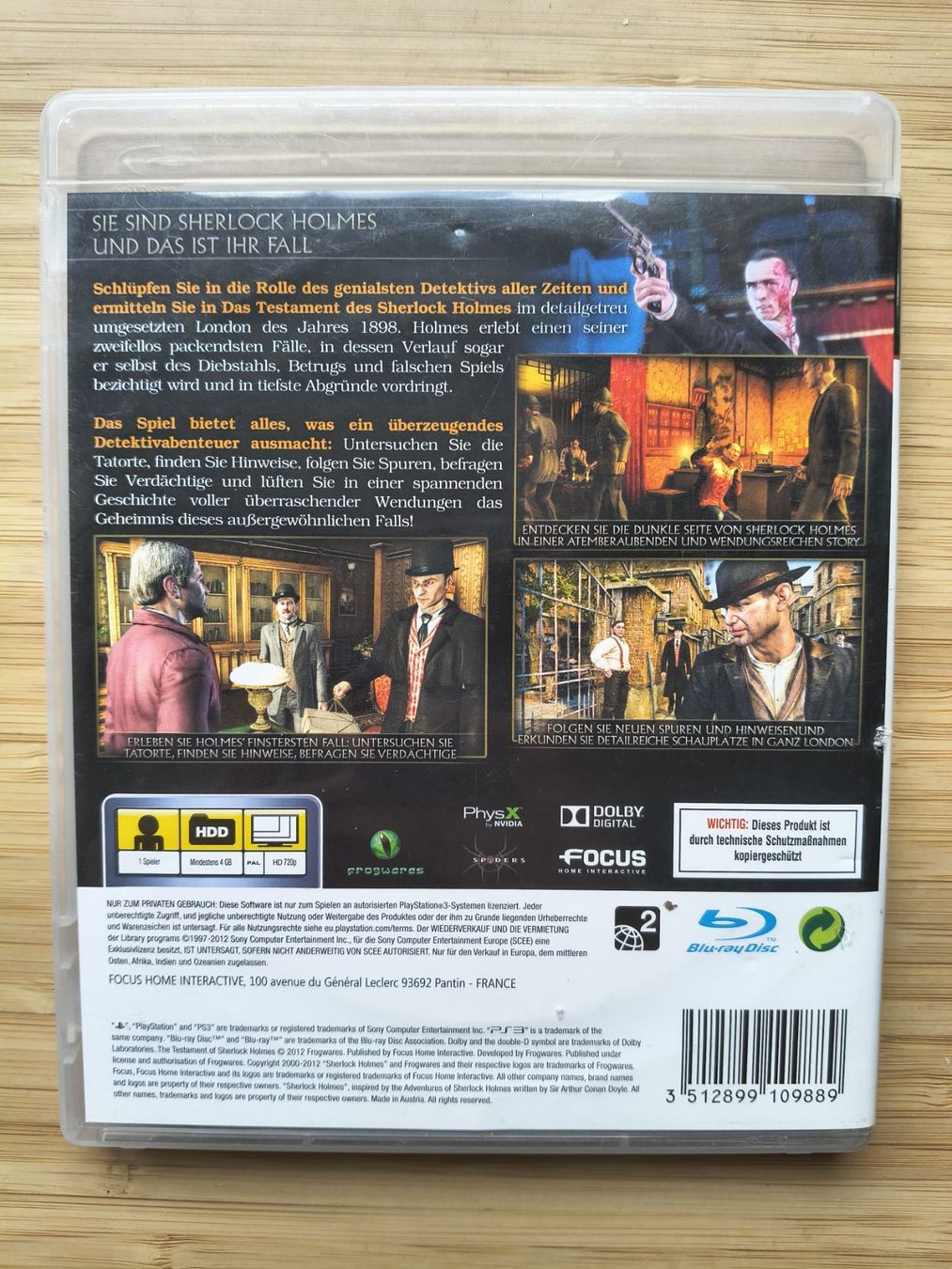 Giochi: Das Testament des Sherlock Holmes (PS 3) – Usato da Riedholz venduto da ste_96cd 1
