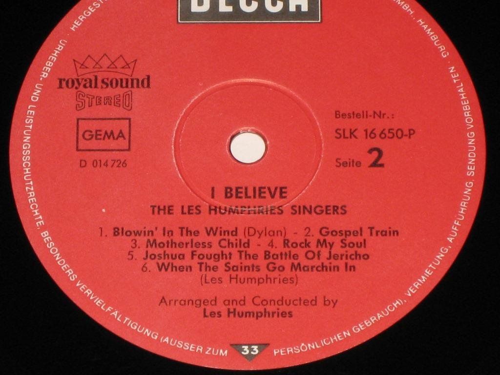 Dischi in vinile: LP - LES HUMPHRIES SINGERS - I BELIEVE – Usato da Steckborn venduto da Quo7 2