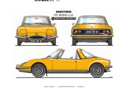Blechschild-MATRA M 530 LX - MATRA SPORTS