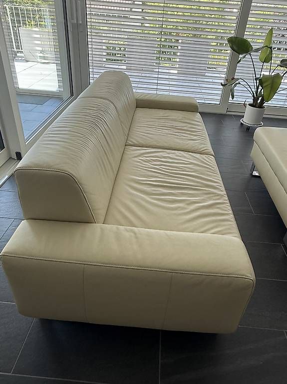 Divani: Echt-Ledersofa beige – Usato da Sissach venduto da mojo23 1