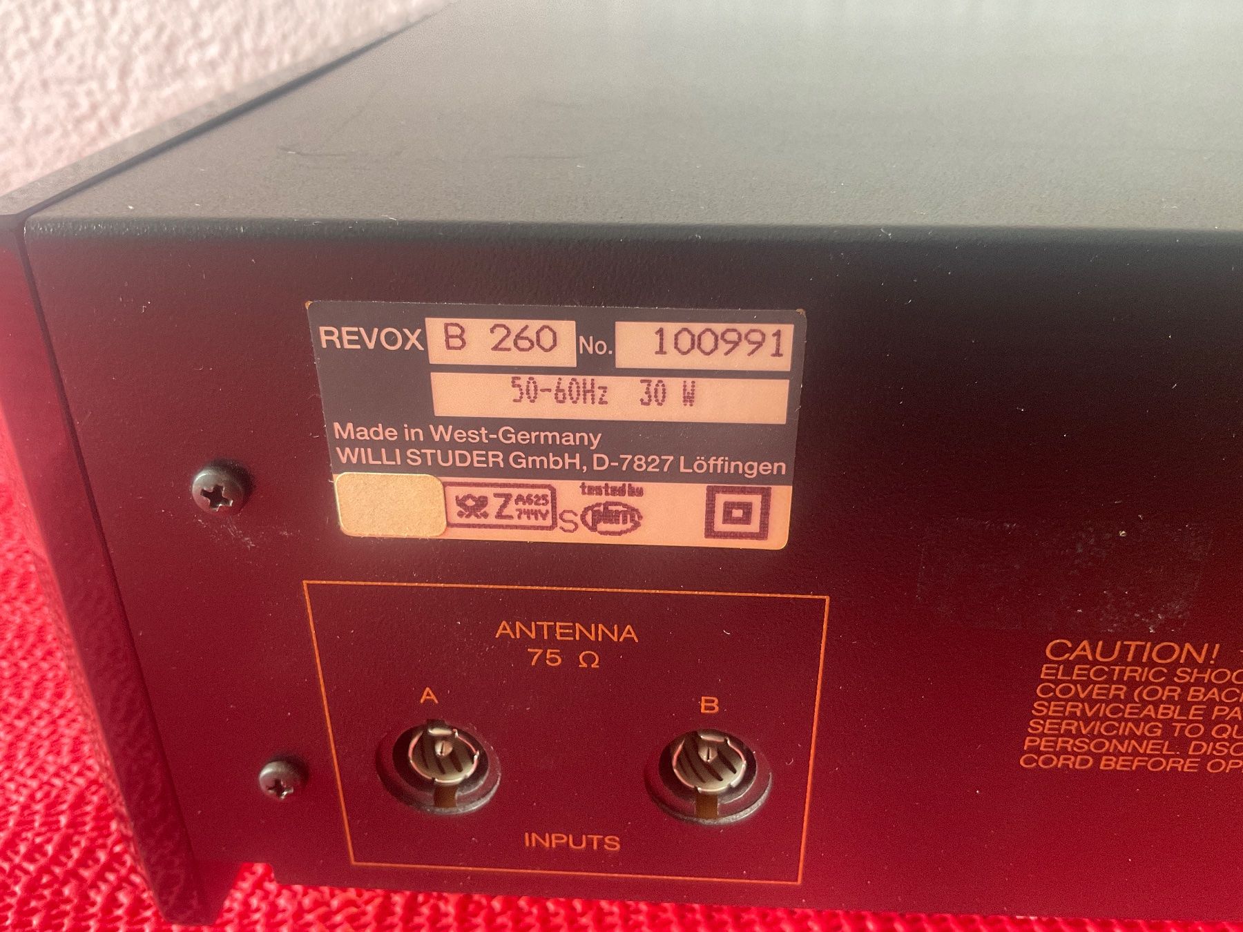 Revox Radio: ReVox B 260 S FM Tuner – Usato da Langenthal venduto da RronJora 8