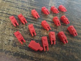 lego 30365 lot de 16 pièces Red Hinge Brick 1 x 2 Locking