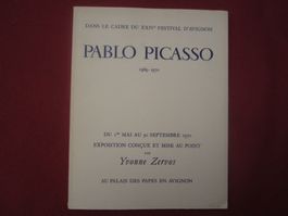 Pablo Picasso Ausstellungskatalog Avignon 1970 Rarität!