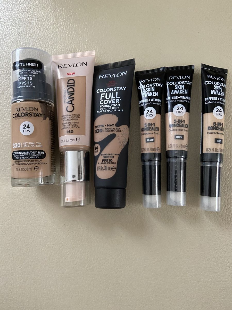 Make-up: REVLON FOUNDATION 6 STK VERSCHIEDENE GRÖSSE – Neu (gemäss Beschreibung) aus Zürich von schneeflocke303