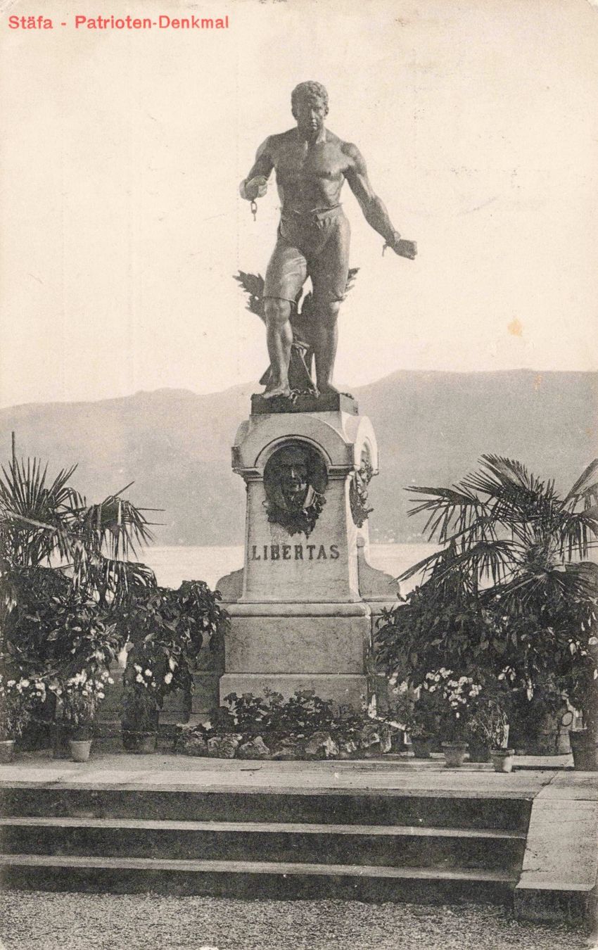 Cartoline postali: Stäfa Patrioten denkmal – Usato da Biasca venduto da Blenio71