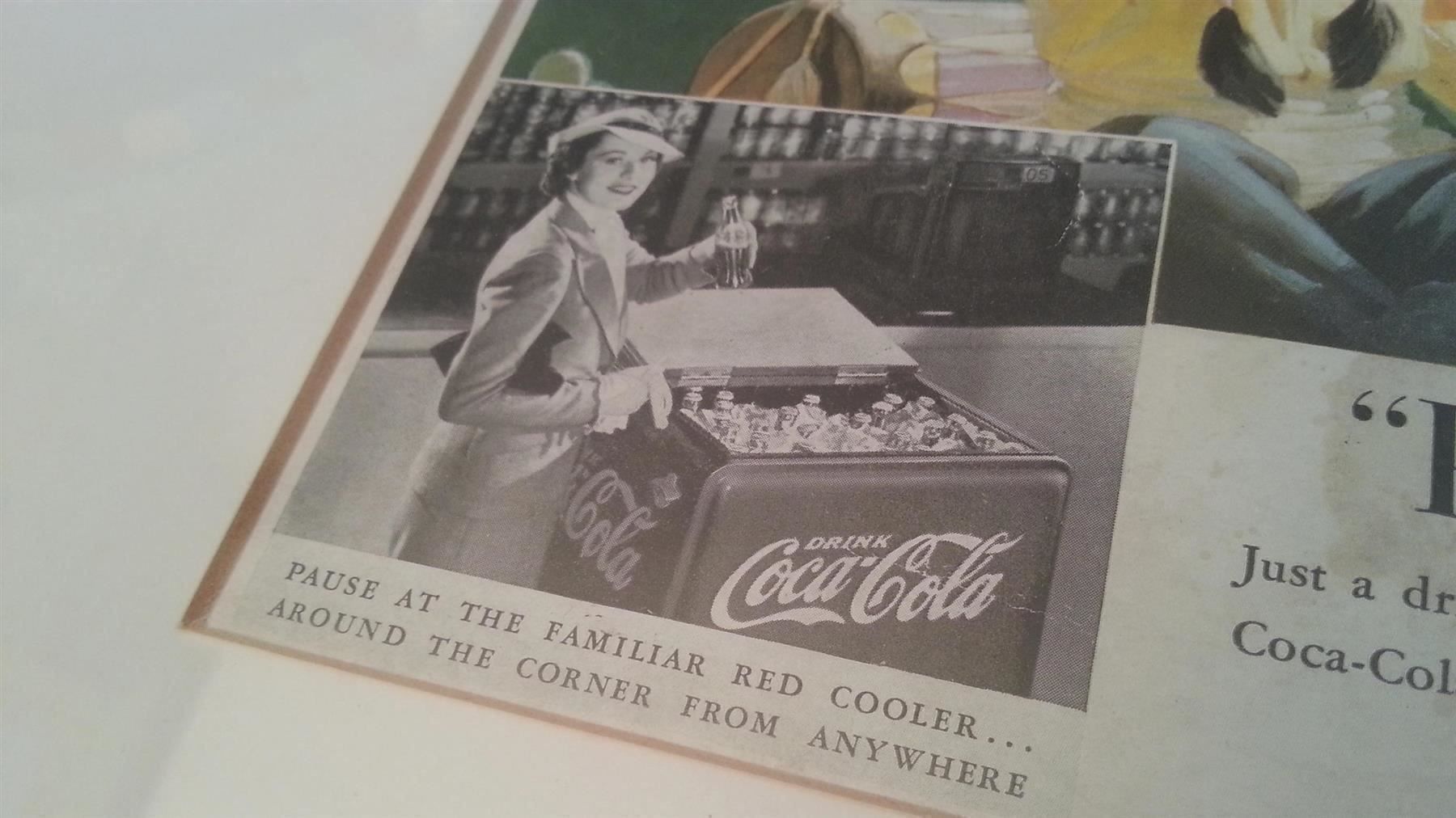 Poster & Bilder: Original US Coca Cola Werbung 1930er Jahre – Gebraucht aus Gossau ZH von peabo 2