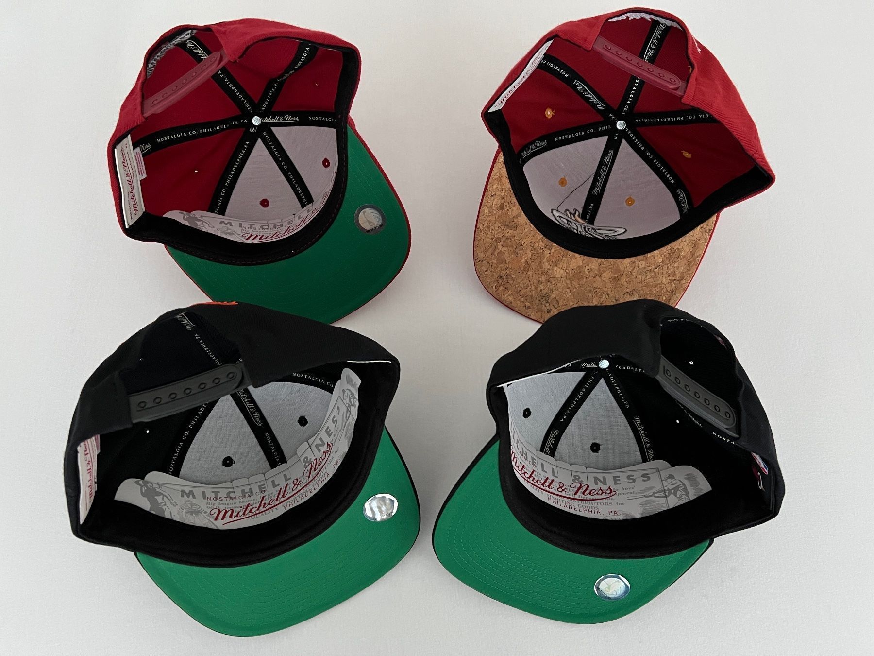 Casquette Mitchell & Ness Neuve Avec étiquettes - Snapback Réglable, Multicolore, Département Homme