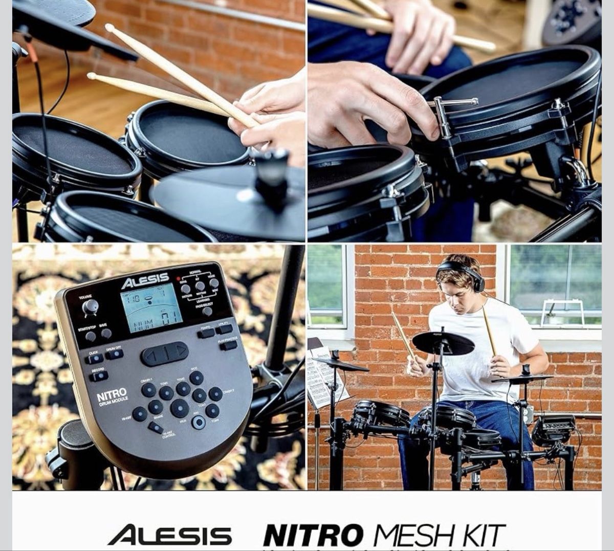 Alesis Musikinstrumente: Alesis Nitro Mesh Kit - E drums Electronic used - good – Gebraucht aus Basel von bas_y5fc 3