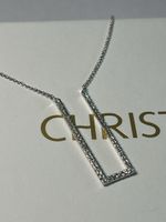 Collier Weissgold 18K 750/Gold mit 49 Diamanten
