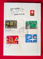 WERBEMARKEN SATZ 324 ZÜRCHER FLUGMEETING DÜBENDORF 1956 BÖGL