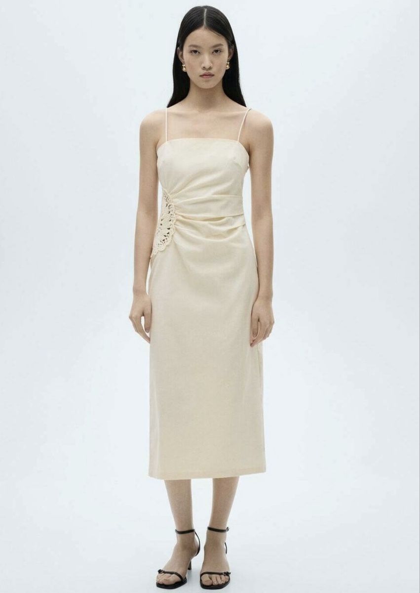 Mango Vestiti: Robe en lin  – Nuovo (secondo la descrizione) da Villars Sur Glane venduto da cbf_2x7z
