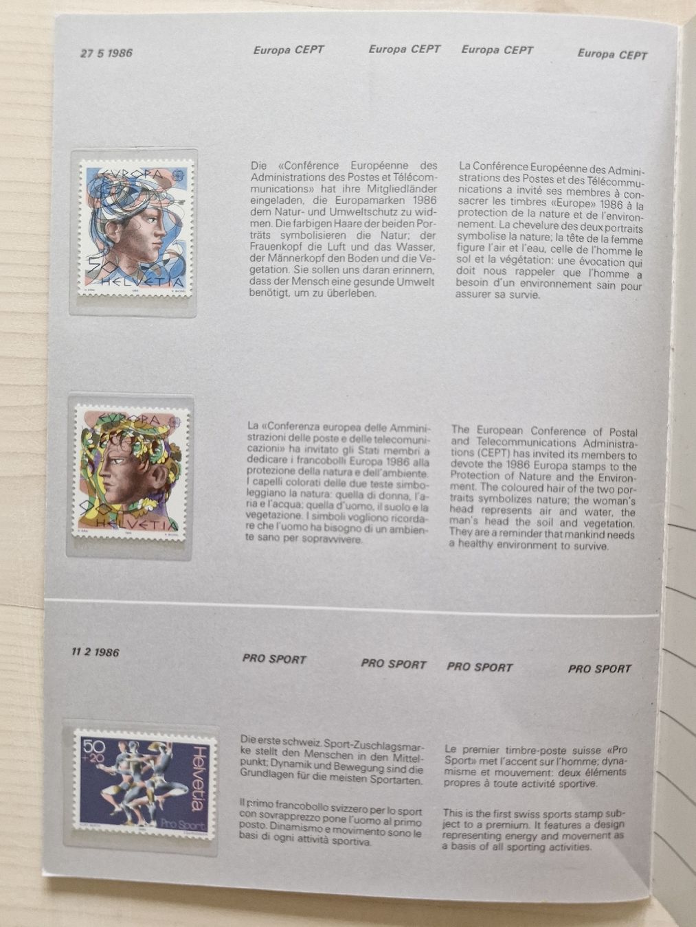 Tutti i francobolli: Jahresbuch 1986 schweizer Briefmarken postfrisch Top! – Nuovo (secondo la descrizione) da Frauenfeld venduto da Kasico 9