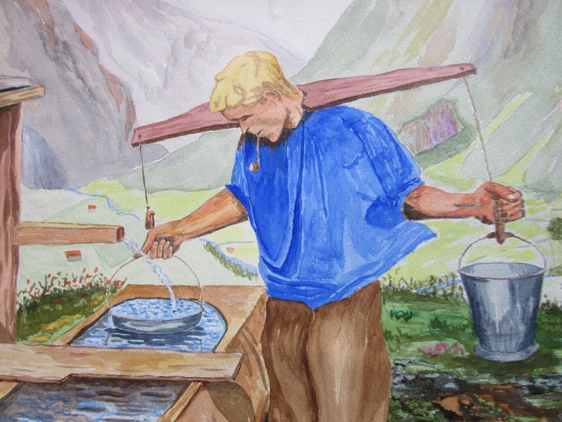 Foto & Immagini: KÜNSTLER ? AQUARELL – Usato da Gersau venduto da grafik-kunst 1