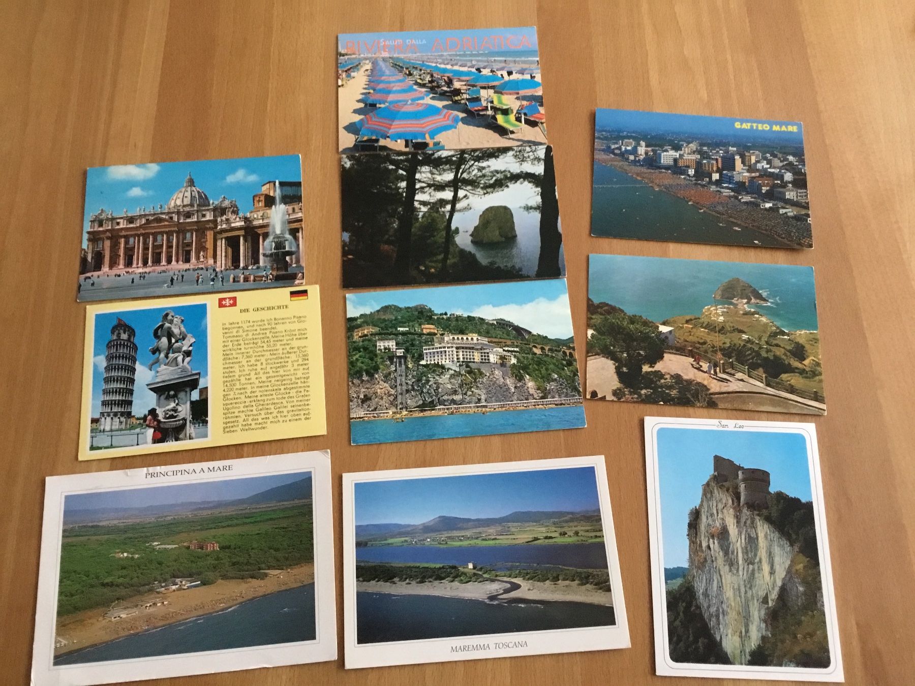 Cartoline postali: 10 antike Postkarten aus Italien – Usato da Kerzers venduto da Georges3210