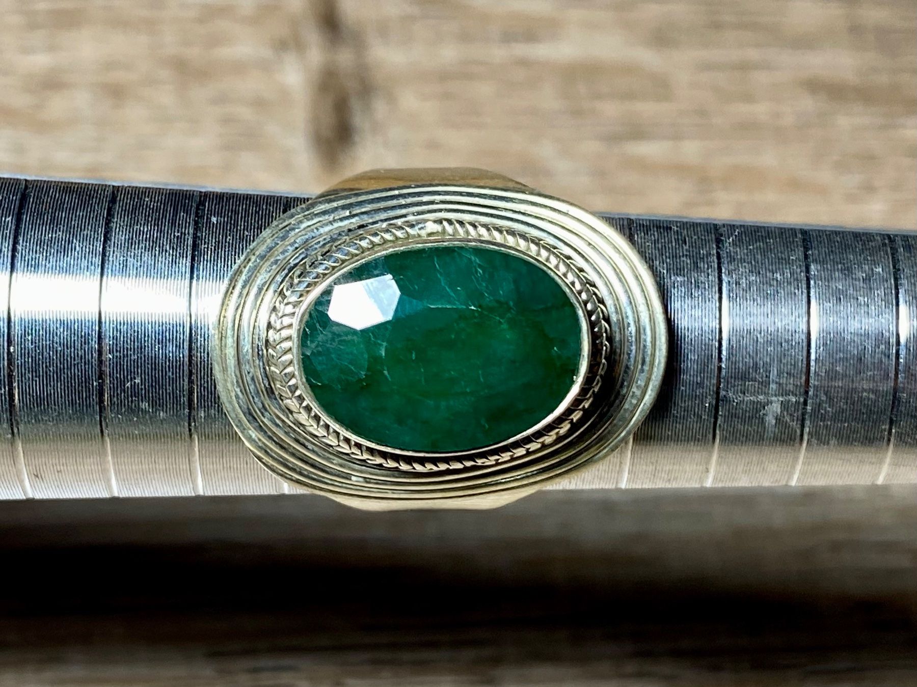 Anelli: orientalischer Silberring natürlicher Smaragd – Nuovo e nell'imballaggio originale da Laax venduto da Kiki_Kingdom3 8