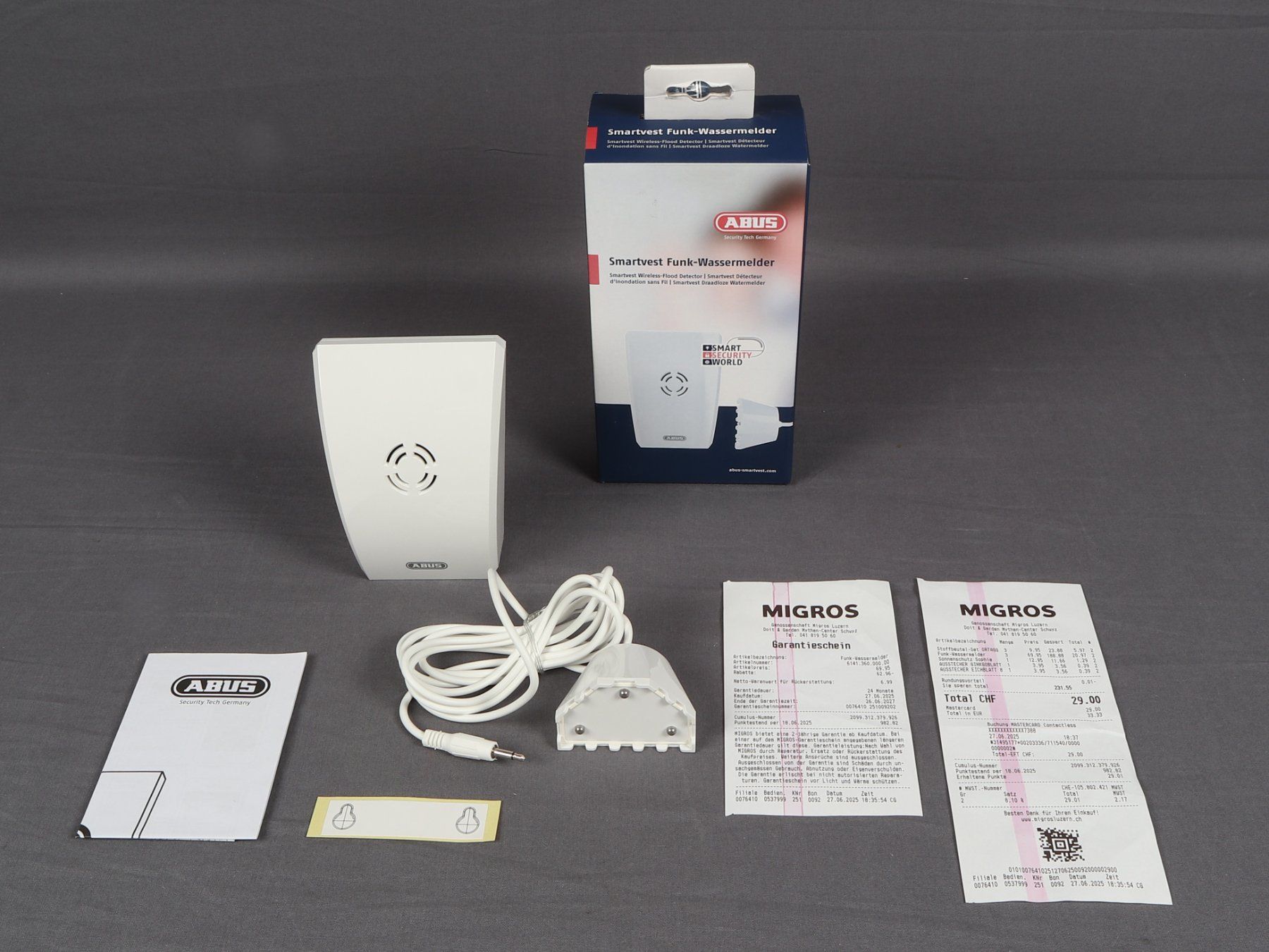 Messen: ABUS Smartvest Funkwassermelder – Neu (gemäss Beschreibung) aus Steinen von Restwert_Steinen